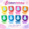 ColorSwipe™ Hair Chalk Set 💜💙 — Fun Shades, Temporary Style (8-Pack)