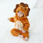 BABYROAR™️ Cute Lion Baby Fleece Romper