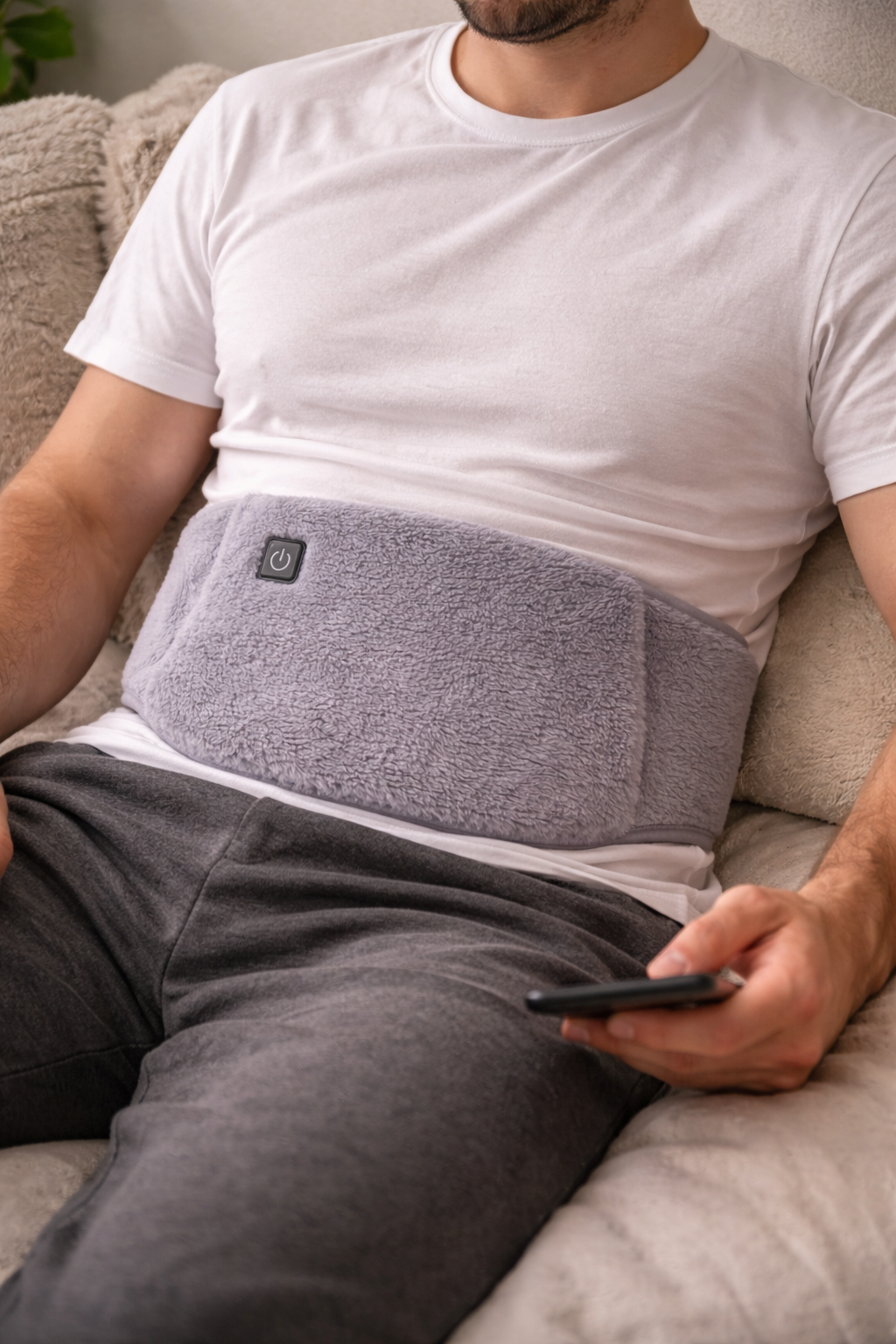 TummySoothe™️ Krampf unterstützender, USB-beheizter Wärmegürtel