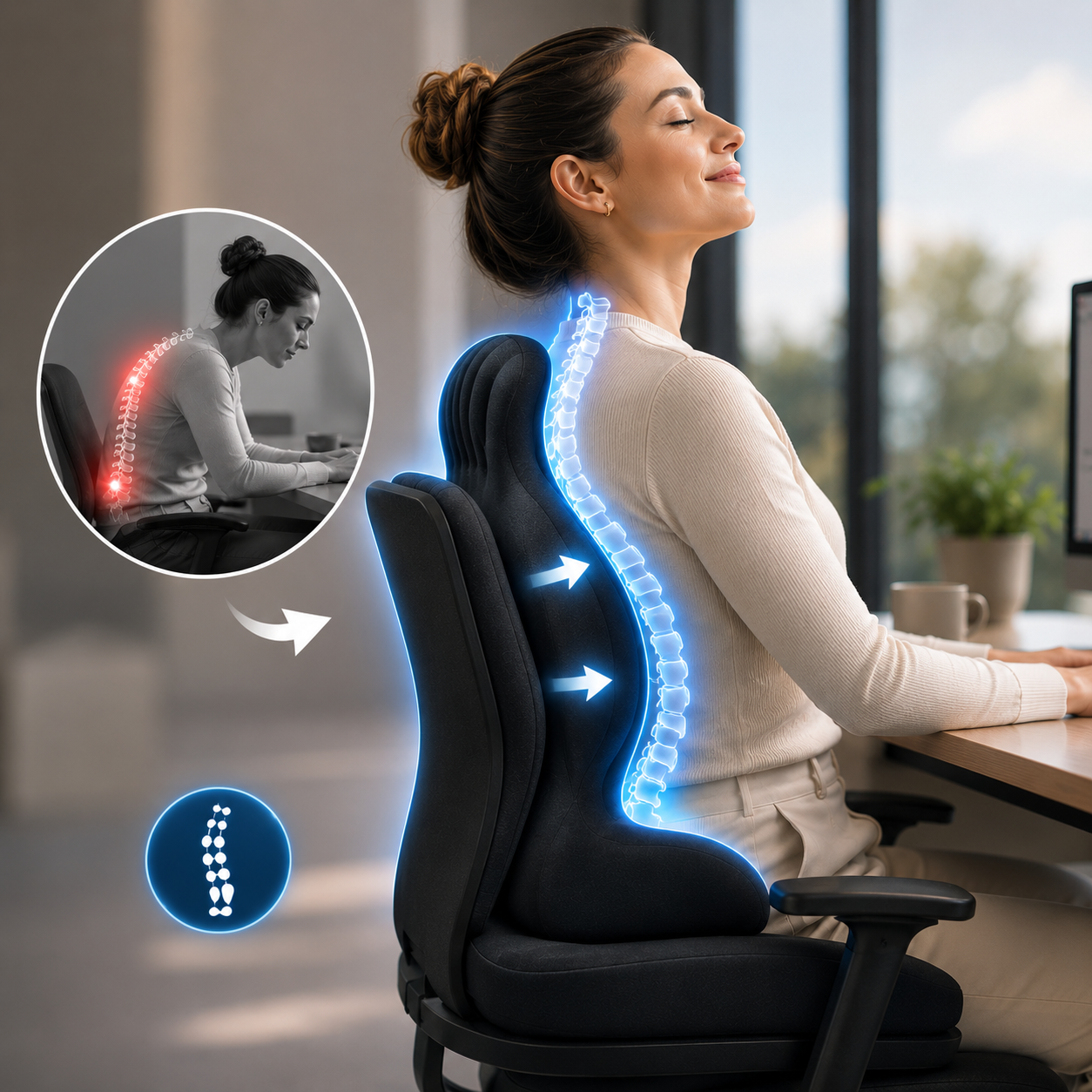SpineFlow™ Fix Daily Back Pain From Sitting For Long Hours