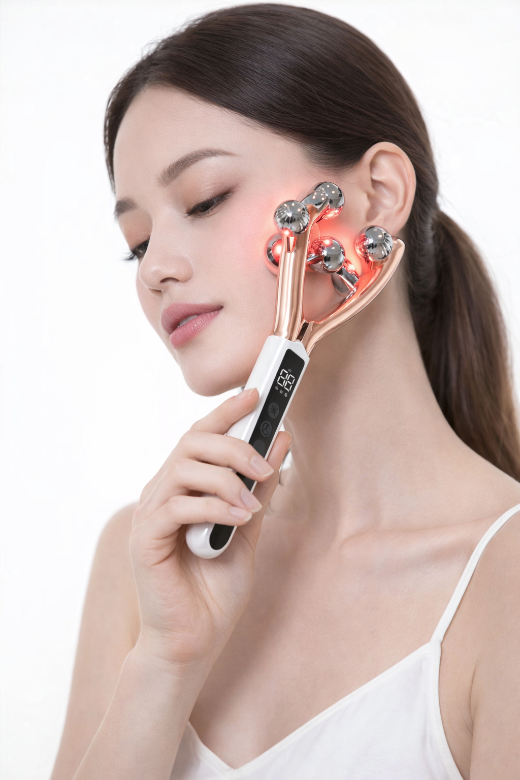 FaceSculpt™ EMS Beauty Roller 💖⚡ Lift Your V-Line