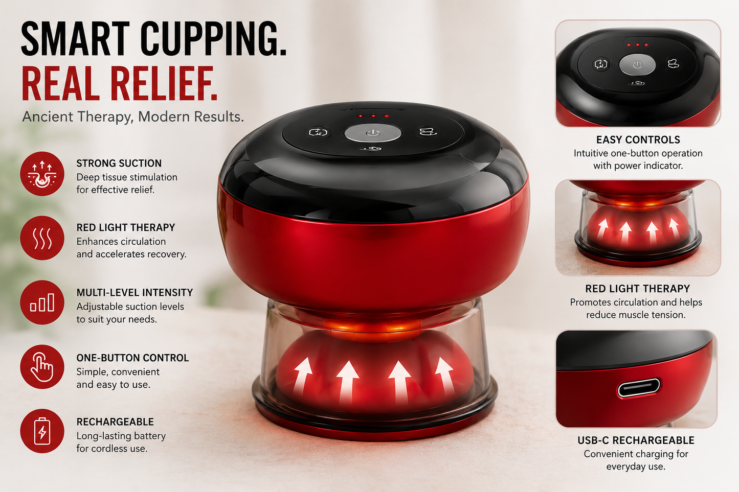 LumoPress™ Deep Recovery Cupping