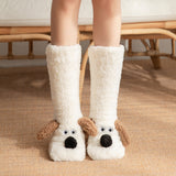 White Dog design with caramel ears and black nose