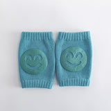 Green baby crawling knee pads, one pair