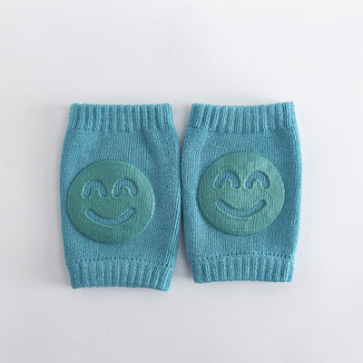 Green baby crawling knee pads, one pair